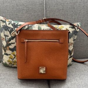 Dooney & Bourke Handbag, Saffiano Zip Crossbody, Natural